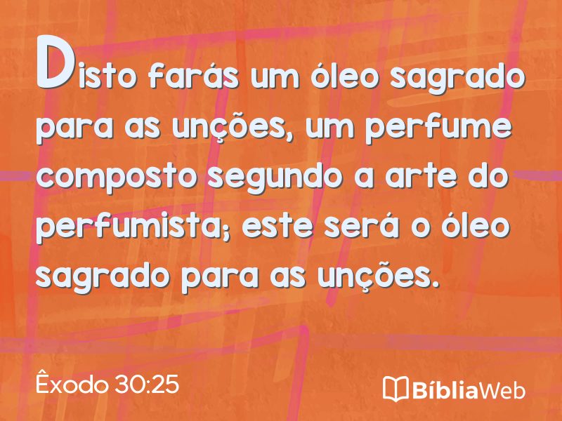 Êxodo 30:25 em imagem para compartilhar