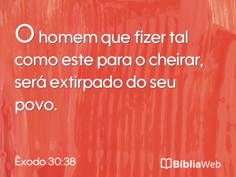 Êxodo 30:38 em imagem para compartilhar