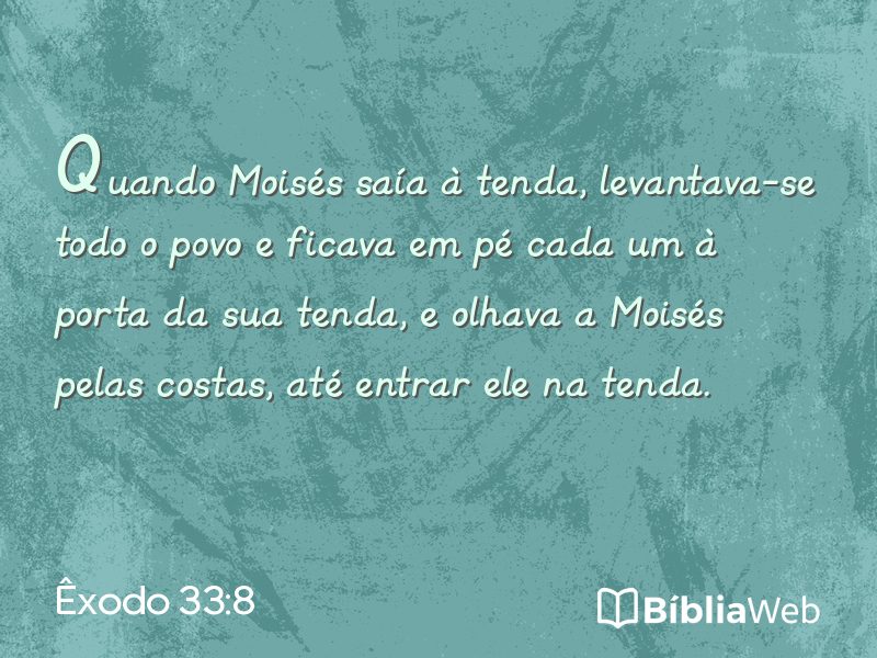 Êxodo 33:8 em imagem para compartilhar
