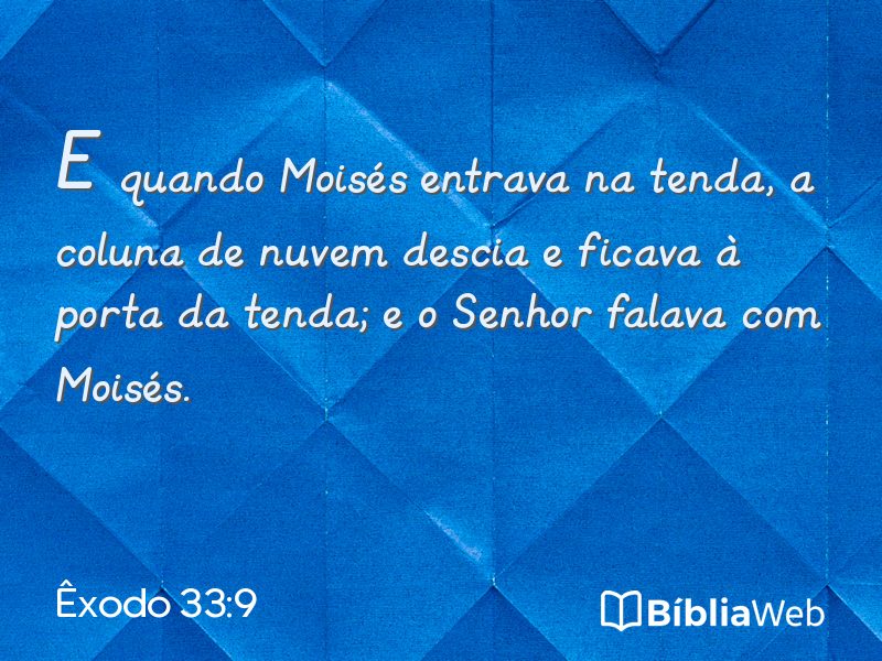Êxodo 33:9 em imagem para compartilhar