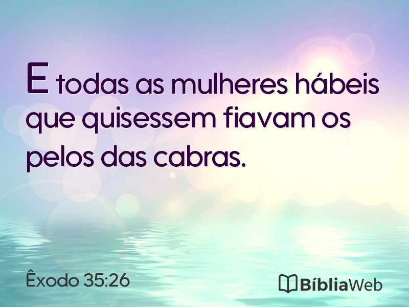 Êxodo 35:26 em imagem para compartilhar