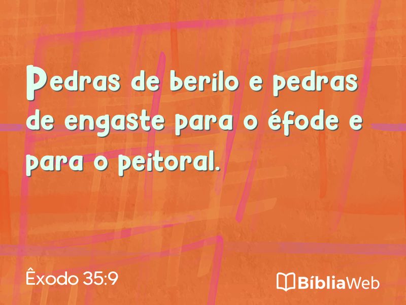 Êxodo 35:9 em imagem para compartilhar