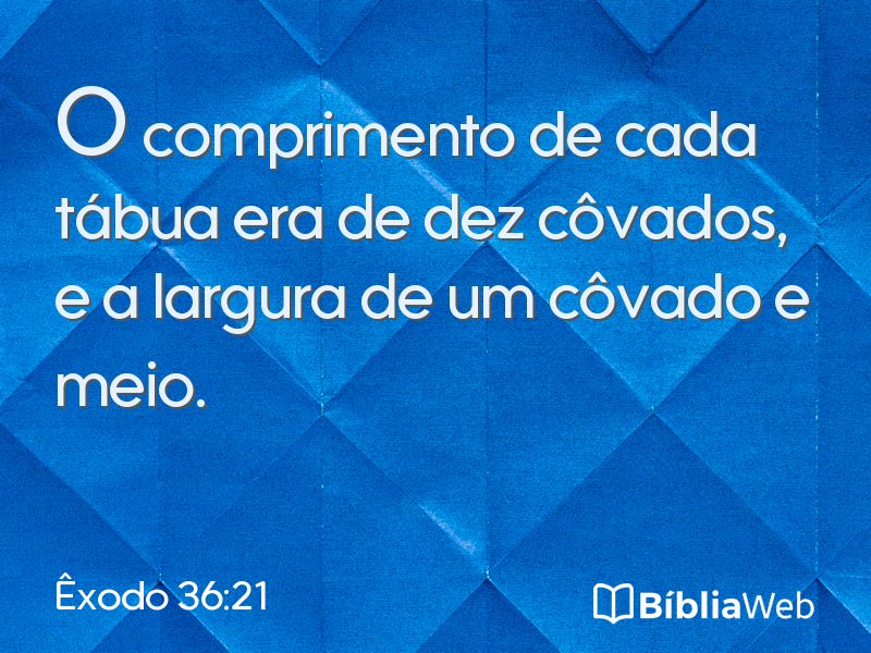 Êxodo 36:21 em imagem para compartilhar