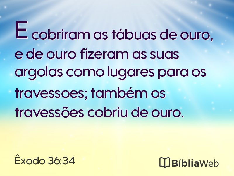 Êxodo 36:34 em imagem para compartilhar