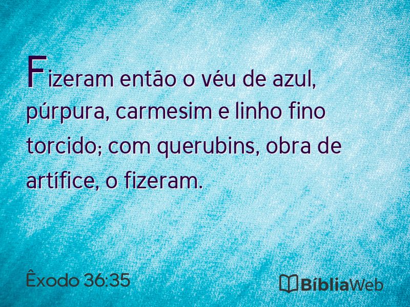 Êxodo 36:35 em imagem para compartilhar