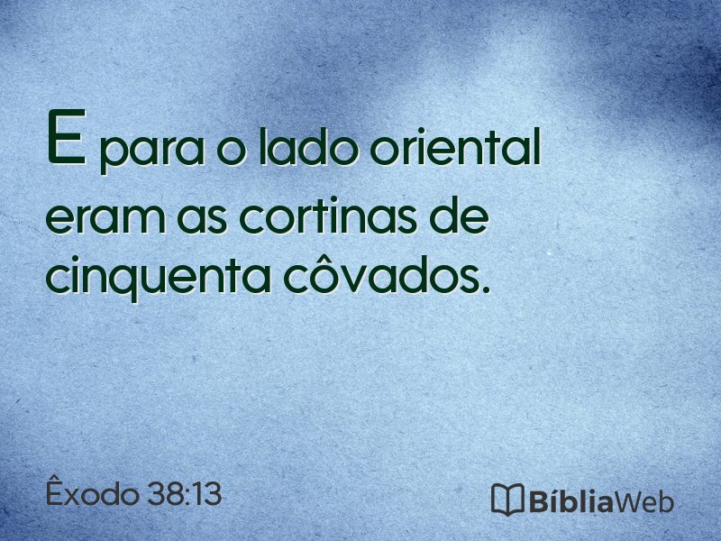 Êxodo 38:13 em imagem para compartilhar