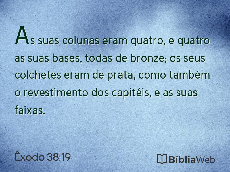 Êxodo 38:19 em imagem para compartilhar