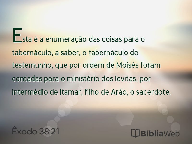 Êxodo 38:21 em imagem para compartilhar