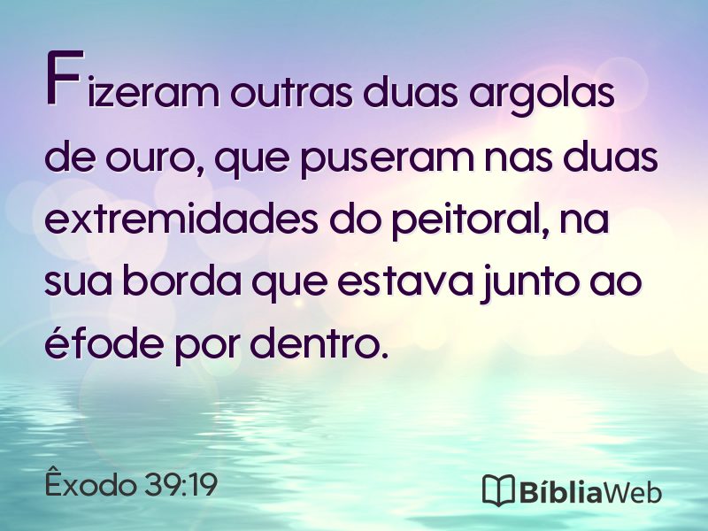 Êxodo 39:19 em imagem para compartilhar