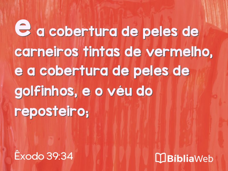 Êxodo 39:34 em imagem para compartilhar