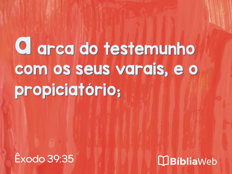 Êxodo 39:35 em imagem para compartilhar