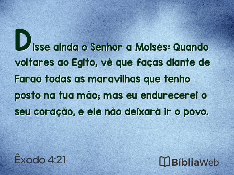 Êxodo 4:21 em imagem para compartilhar