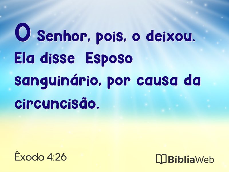 Êxodo 4:26 em imagem para compartilhar