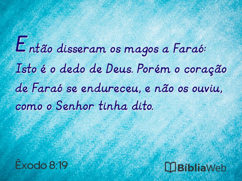 Êxodo 8:19 em imagem para compartilhar