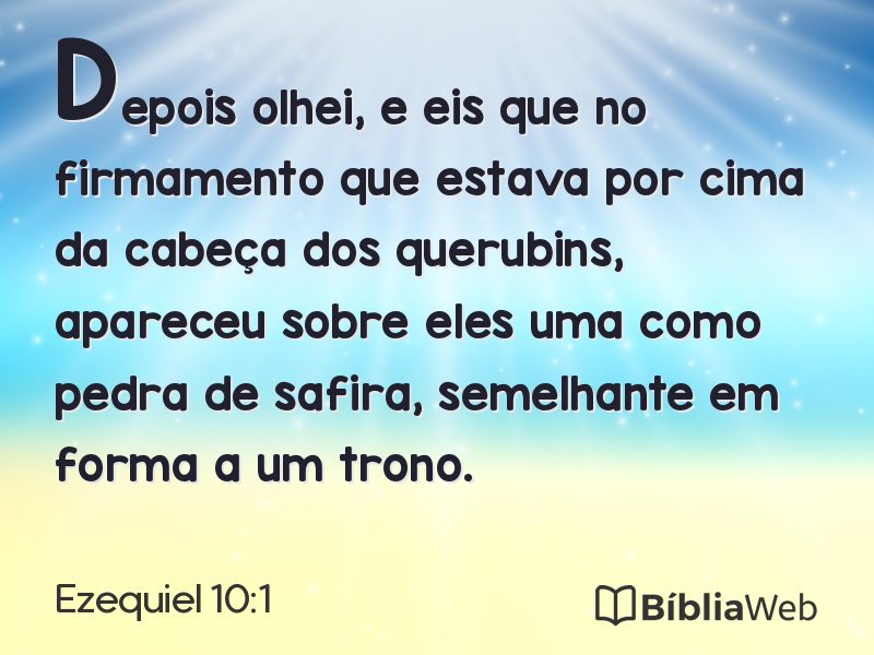 Ezequiel 10:1 em imagem para compartilhar