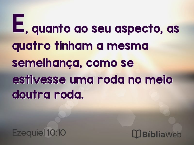 Ezequiel 10:10 em imagem para compartilhar