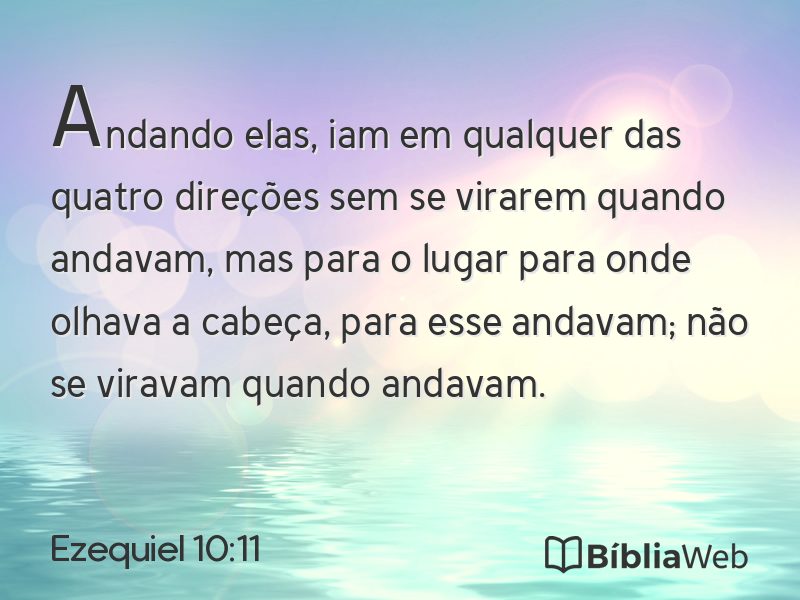 Ezequiel 10:11 em imagem para compartilhar