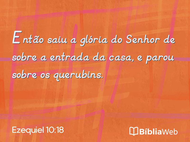 Ezequiel 10:18 em imagem para compartilhar