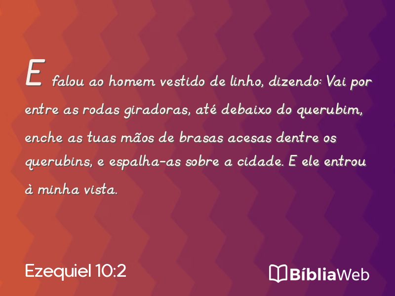 Ezequiel 10:2 em imagem para compartilhar
