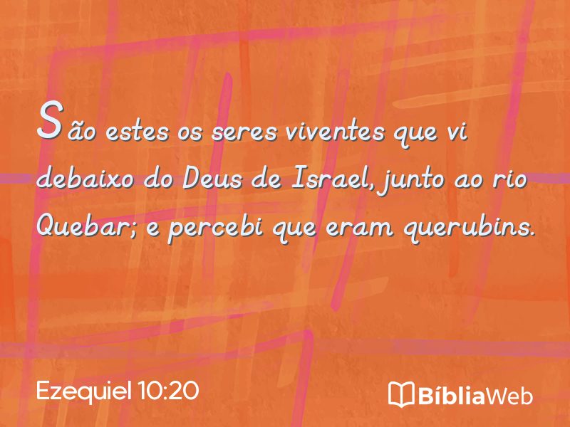 Ezequiel 10:20 em imagem para compartilhar