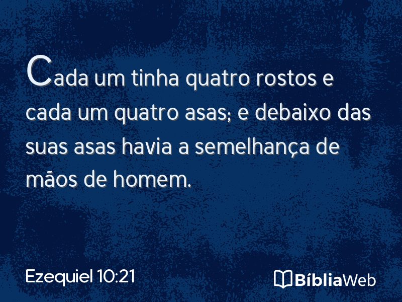 Ezequiel 10:21 em imagem para compartilhar