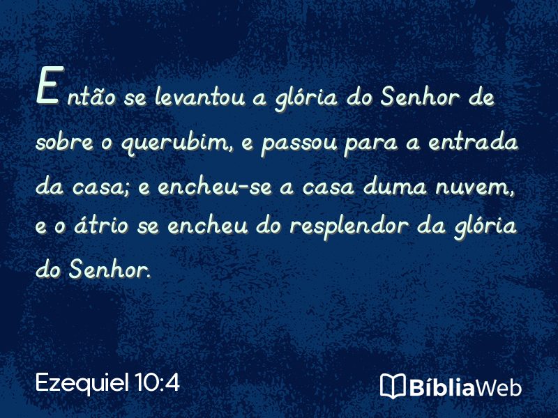Ezequiel 10:4 em imagem para compartilhar