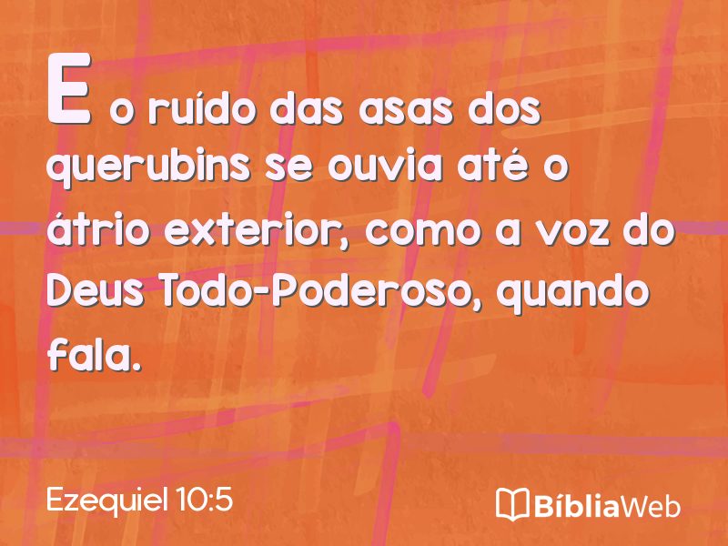 Ezequiel 10:5 em imagem para compartilhar