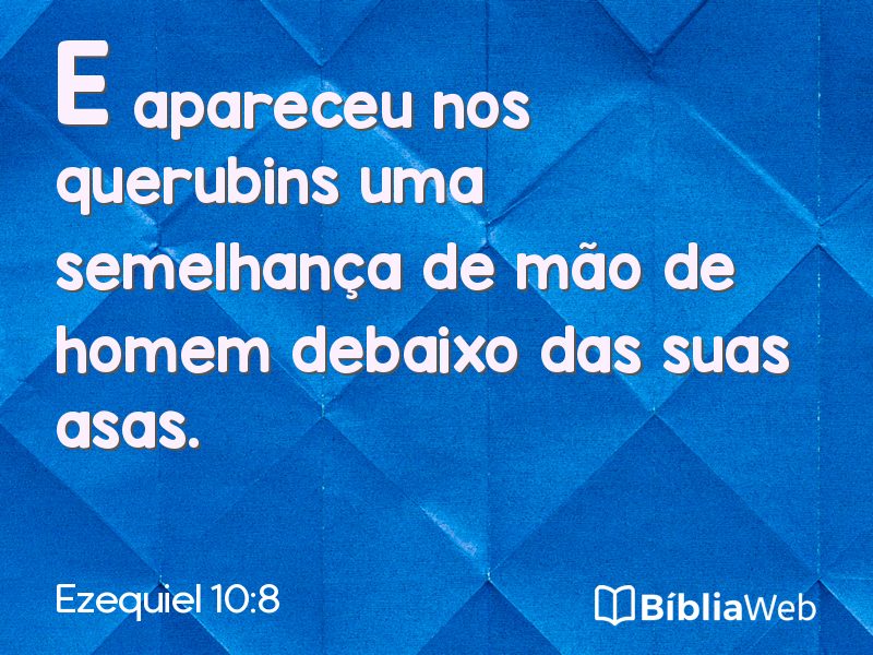 Ezequiel 10:8 em imagem para compartilhar