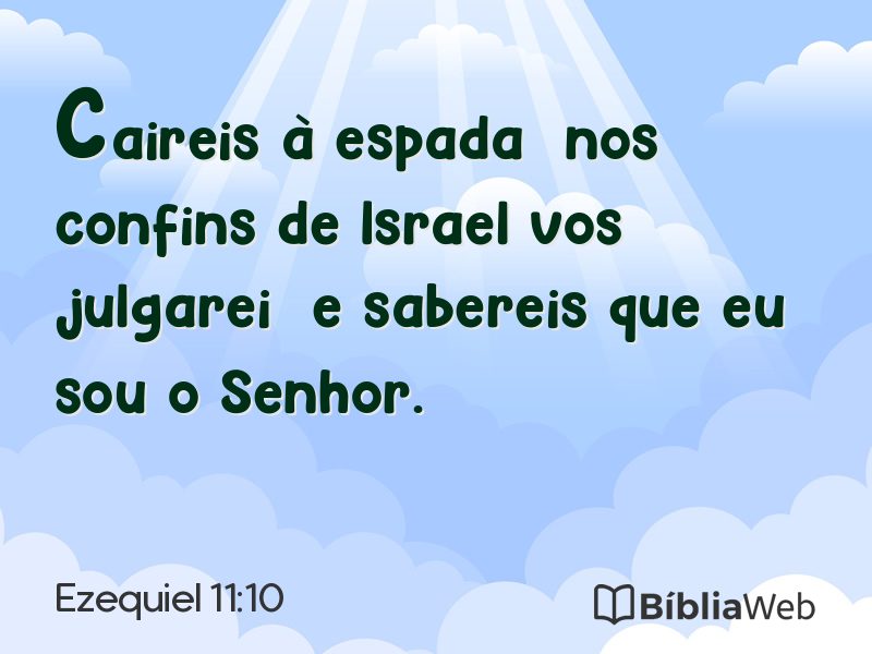 Ezequiel 11:10 em imagem para compartilhar
