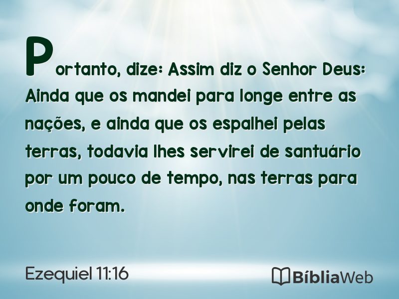 Ezequiel 11:16 em imagem para compartilhar