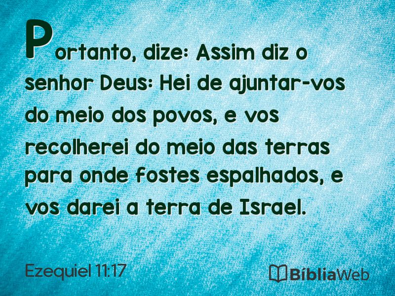 Ezequiel 11:17 em imagem para compartilhar