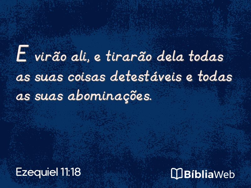 Ezequiel 11:18 em imagem para compartilhar
