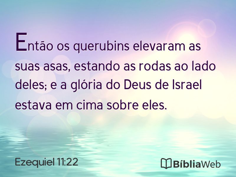 Ezequiel 11:22 em imagem para compartilhar