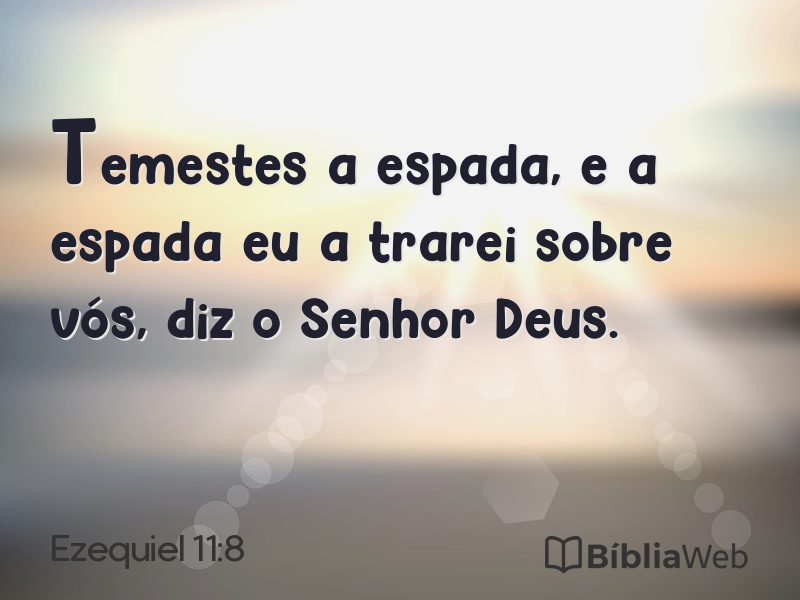 Ezequiel 11:8 em imagem para compartilhar