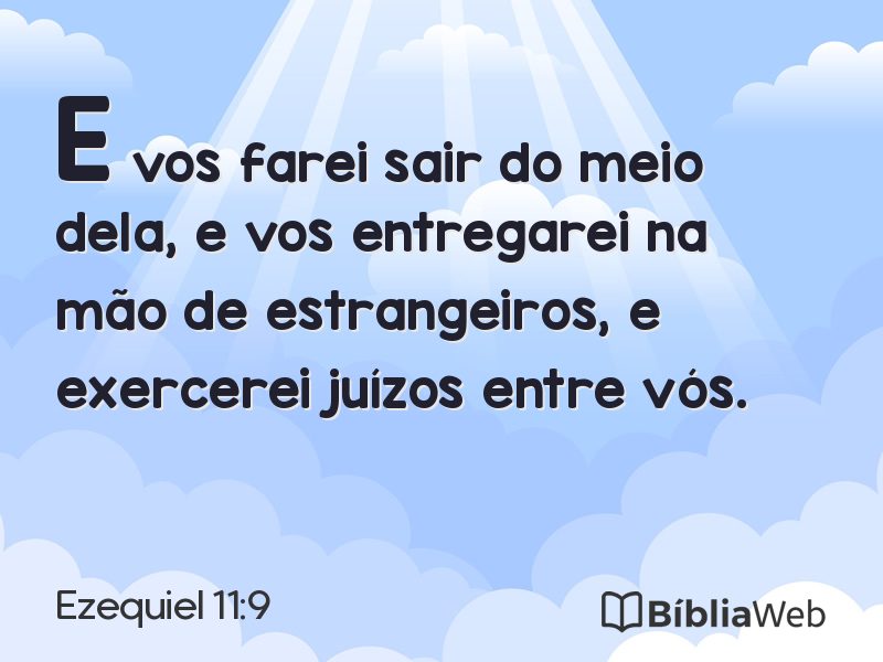 Ezequiel 11:9 em imagem para compartilhar