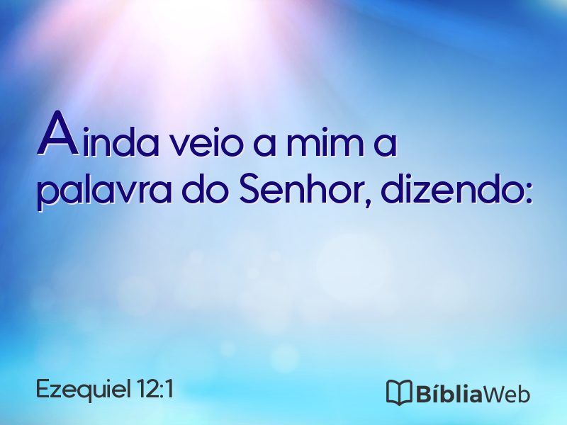 Ezequiel 12:1 em imagem para compartilhar