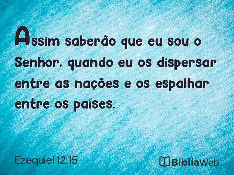 Ezequiel 12:15 em imagem para compartilhar