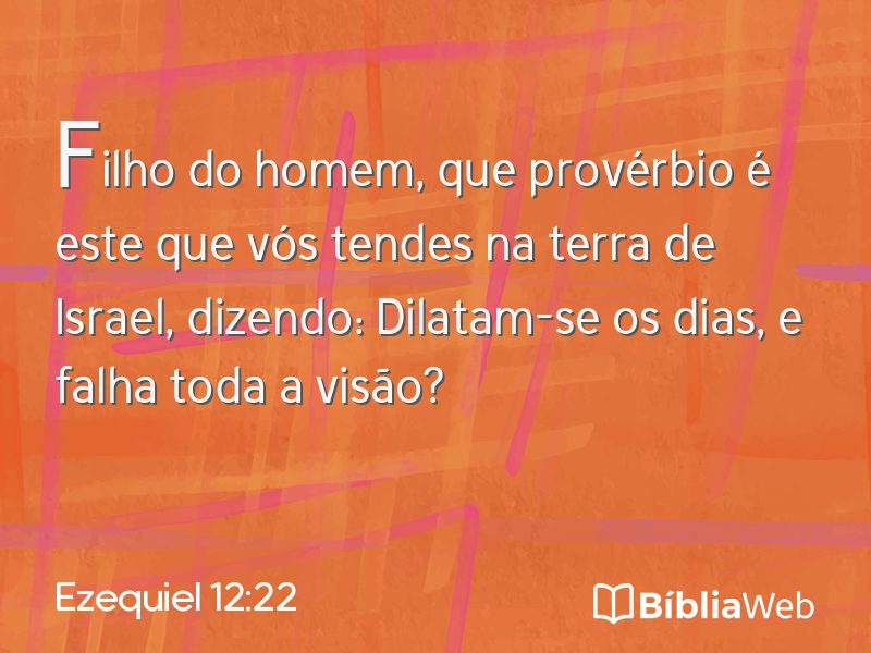Ezequiel 12:22 em imagem para compartilhar