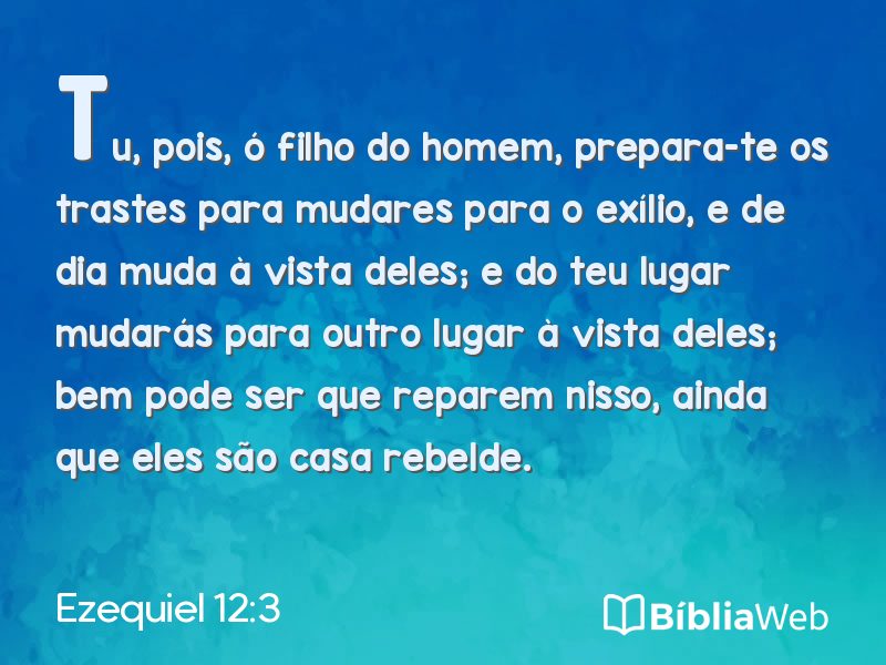 Ezequiel 12:3 em imagem para compartilhar