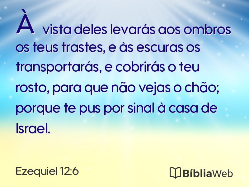 Ezequiel 12:6 em imagem para compartilhar