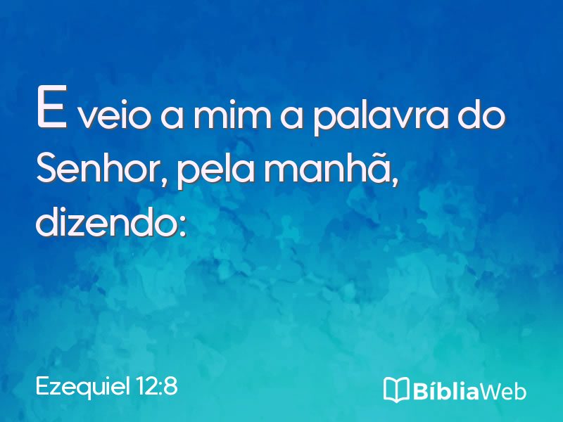 Ezequiel 12:8 em imagem para compartilhar