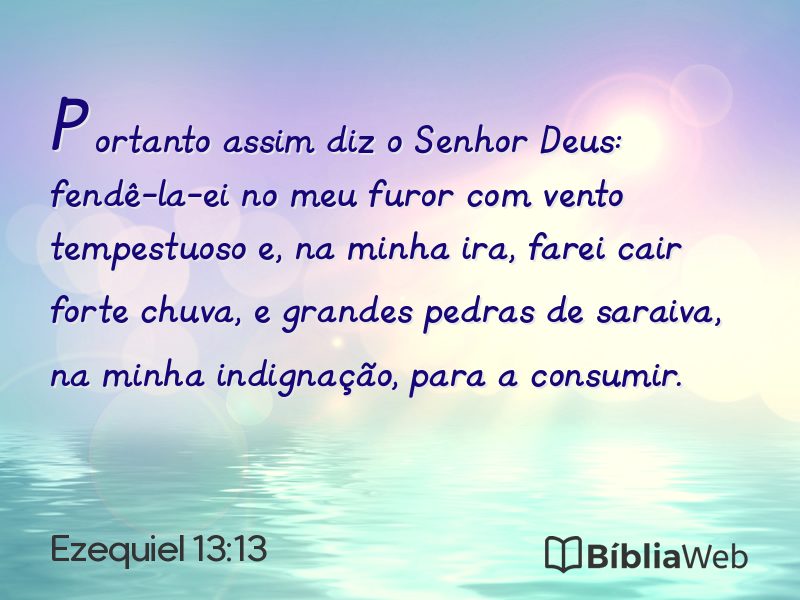 Ezequiel 13:13 em imagem para compartilhar