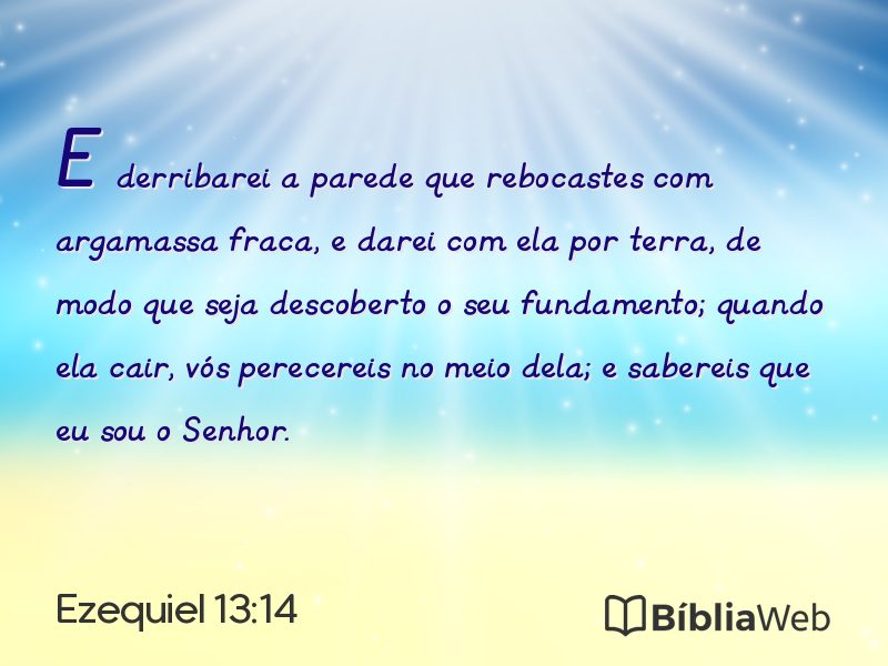 Ezequiel 13:14 em imagem para compartilhar