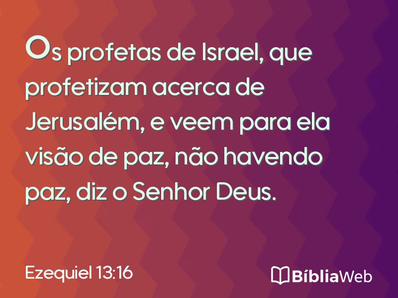 Ezequiel 13:16 em imagem para compartilhar