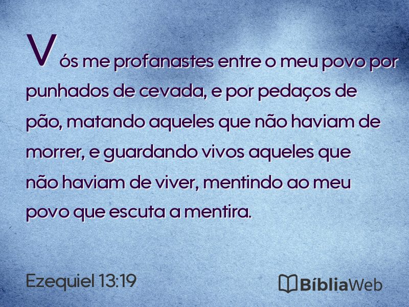 Ezequiel 13:19 em imagem para compartilhar