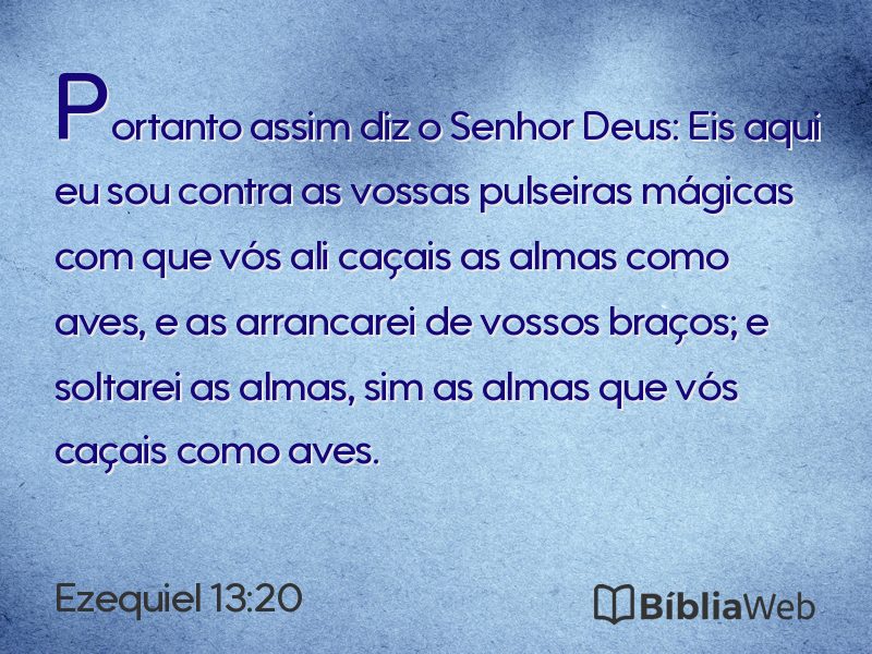 Ezequiel 13:20 em imagem para compartilhar