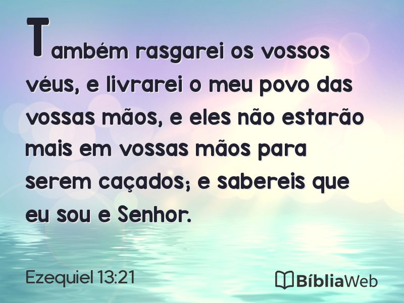 Ezequiel 13:21 em imagem para compartilhar