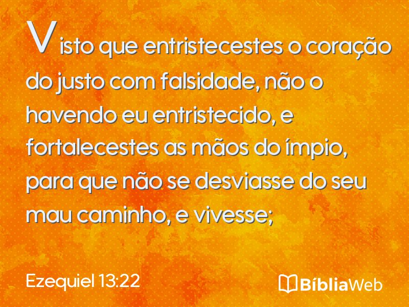 Ezequiel 13:22 em imagem para compartilhar