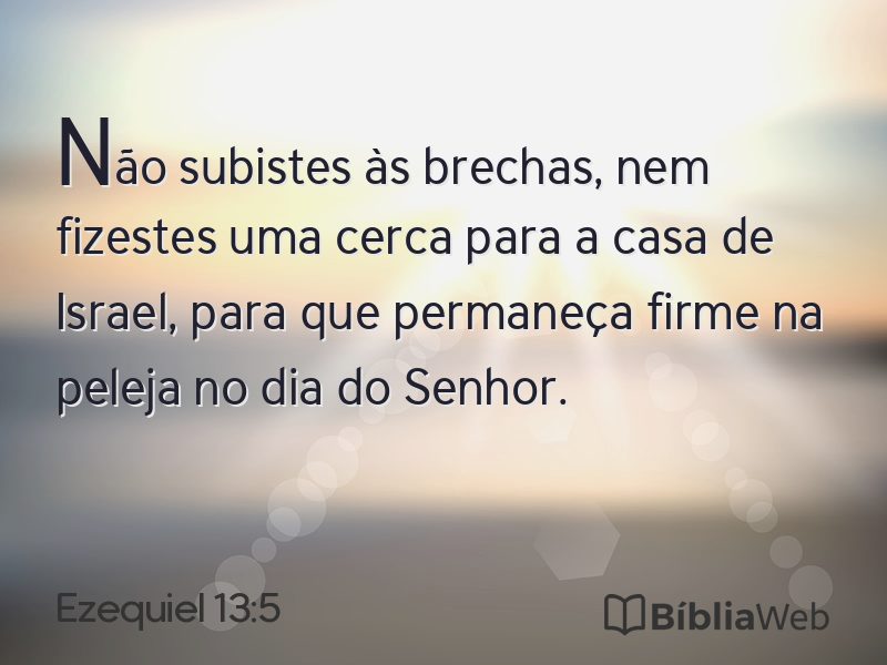 Ezequiel 13:5 em imagem para compartilhar