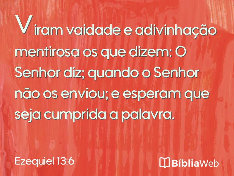 Ezequiel 13:6 em imagem para compartilhar